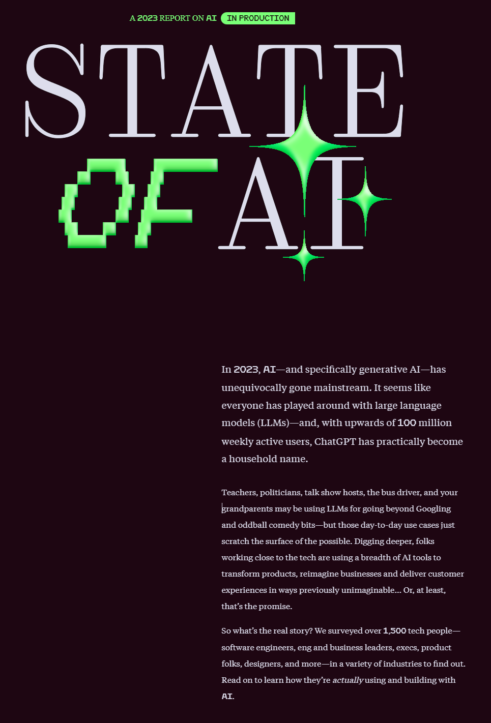 Основные тенденции и вызовы в области искусственного интеллекта: анализ доклада 'Retool’s State of AI 2023